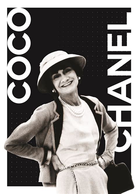 coco chanel poster with frame.